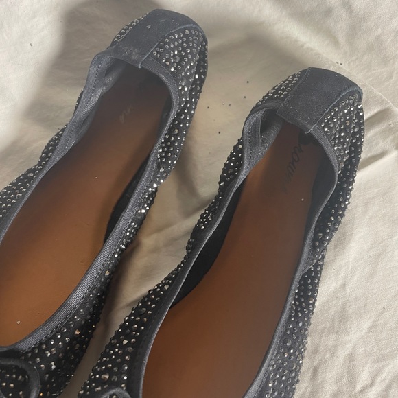 NEW browns black crystal elastic ballet flats - Picture 3 of 4